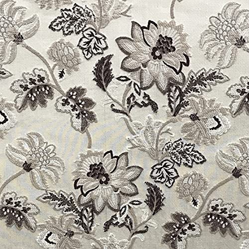 Decora Furnishings Luxurious Premium Vintage Floral Design Jacquard Fabric for Upholstery, Window...
