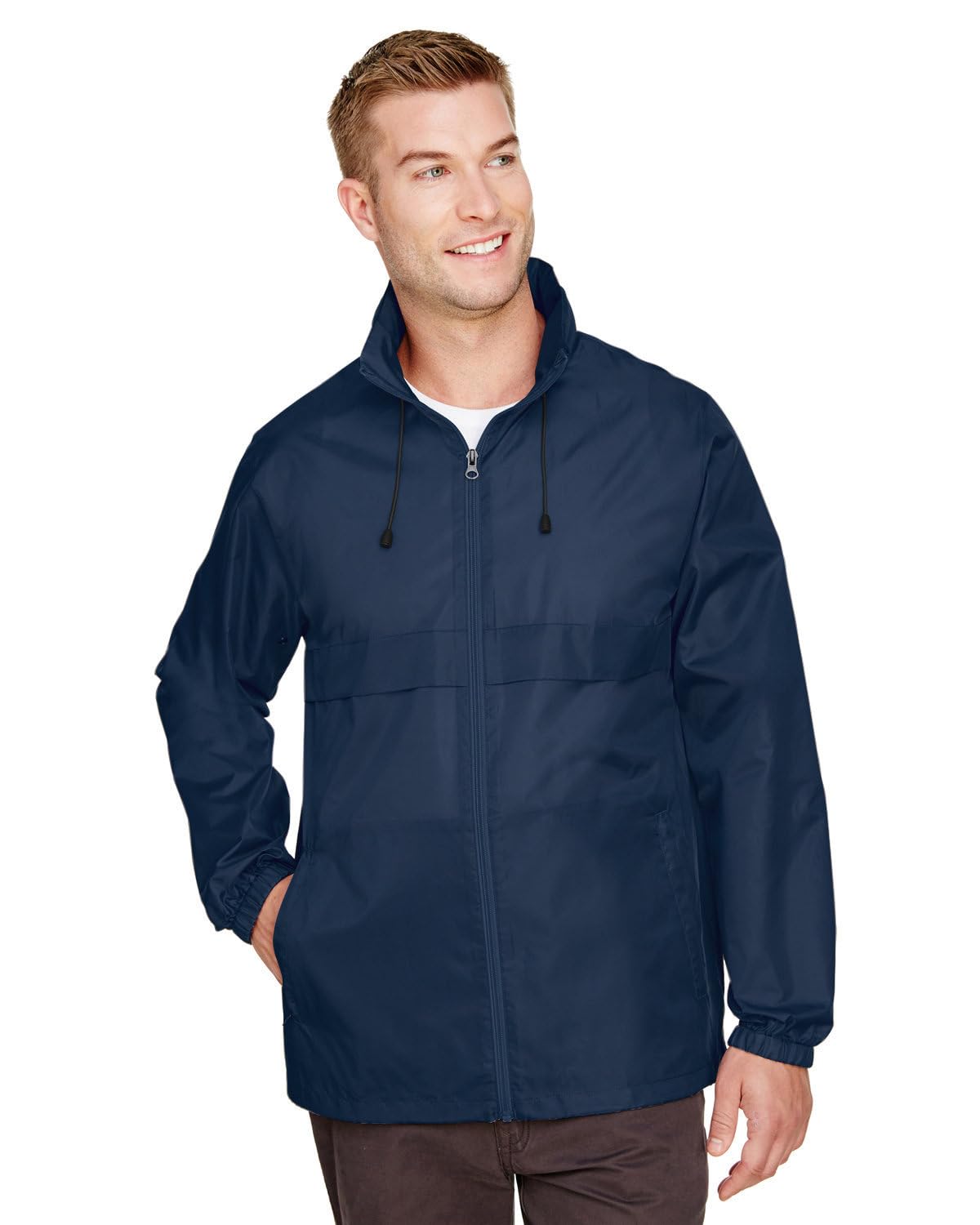 Team 365 Adult Zone Protect Lightweight Jacket, Sport Dark Navy, Medium