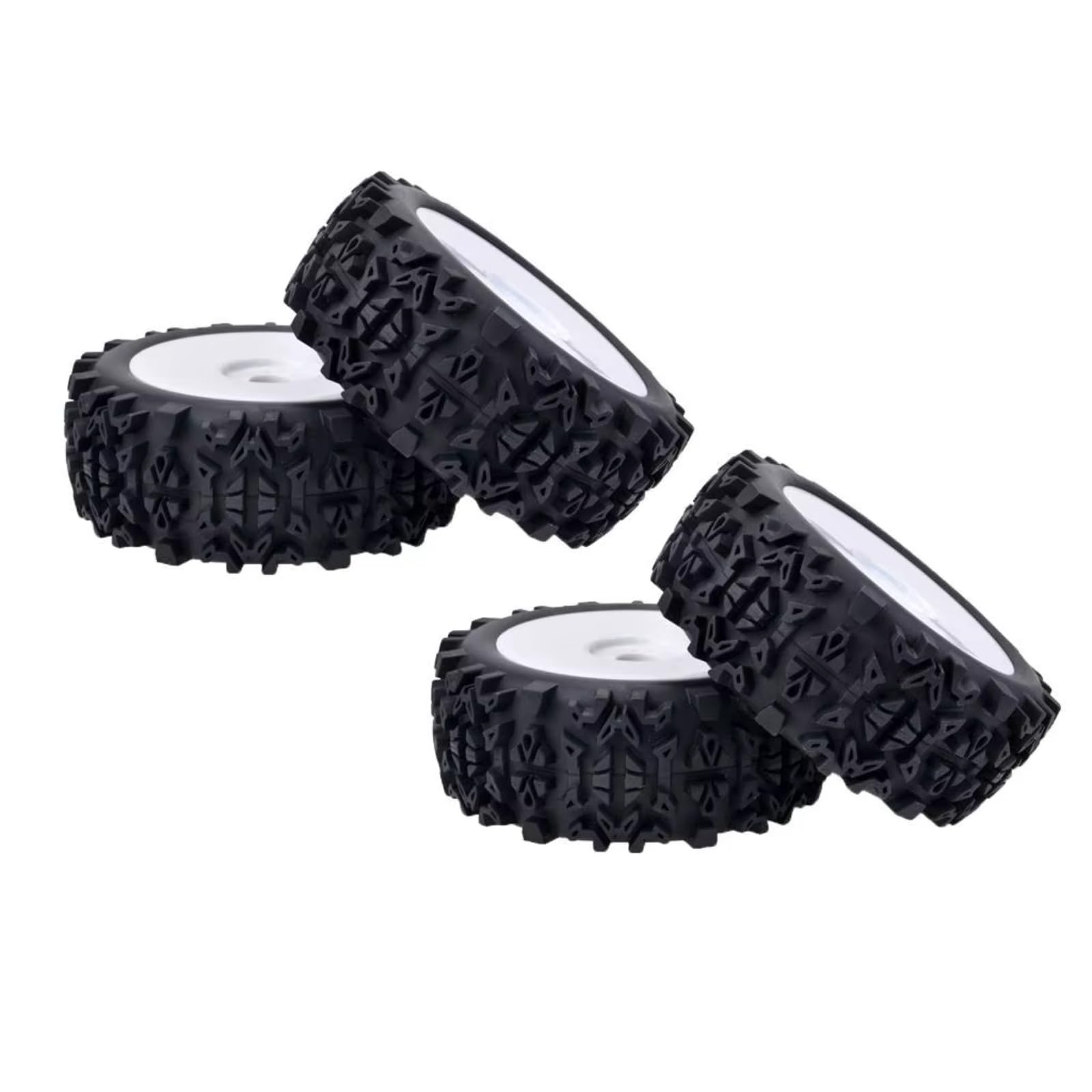 Parti Modifica Rc Compatibile Con 1/8 RC Auto Modifica Aggiornamento Parti Di Ricambio Accessori 4 Pezzi Ruote In Gomma Pneumatici 120mm