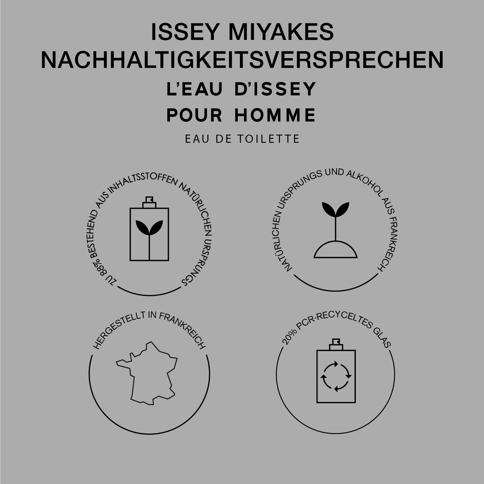 Issey Miyake – L'Eau d'Issey Pour Homme Eau de Toilette – Würzig-holziger Duft, inspiriert von der Natur, mit Yuzu-Akkord, Muskatnuss und Sandelholz – Herrendüfte in verschiedenen Größen erhältlich.
