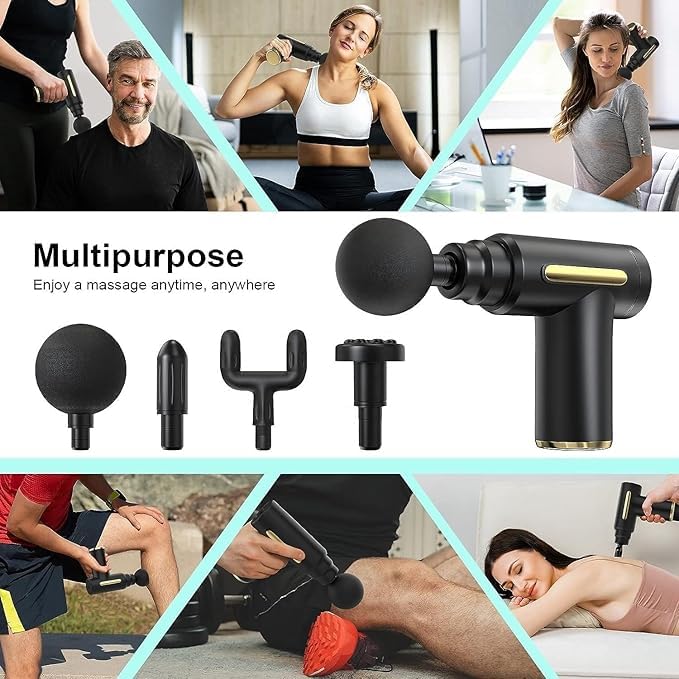 For relief from pain in the whole body, use indie gun massage, rechargeable cordless deep tissue massage machine, house, gym and travel during travel For relief from pain in the whole body, use indie gun massage, rechargeable cordless deep tissue massage machine, house, gym and travel during travel