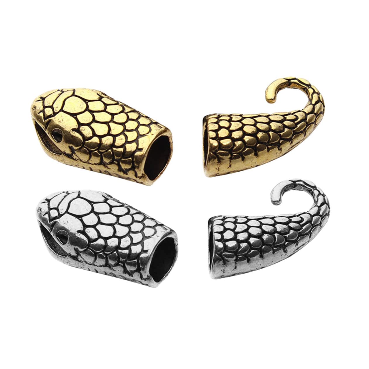 ruru ハンドメイド ビーズブレスレット 蛇の頭クラスプ Amazon.co.jp: Lurrose 10組ジュエリー用クラスプ ヘビの頭型デザイン