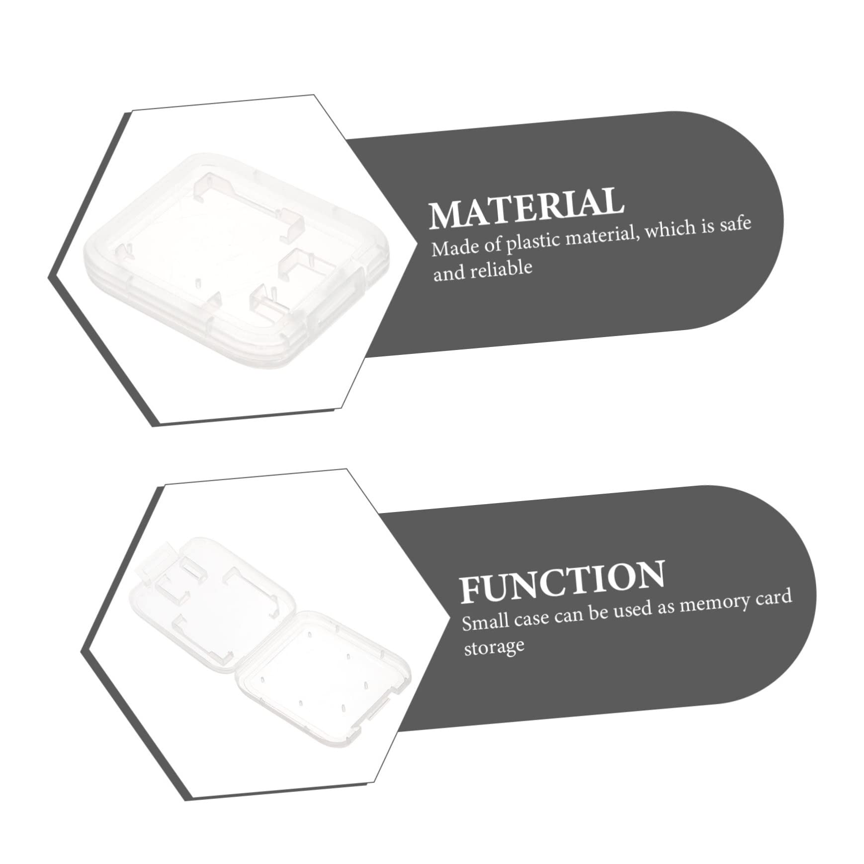 ARTIBETTER 24pcs Memory Card Holder Case for Cards Lightweight Storage Container Easy to Carry and Organize