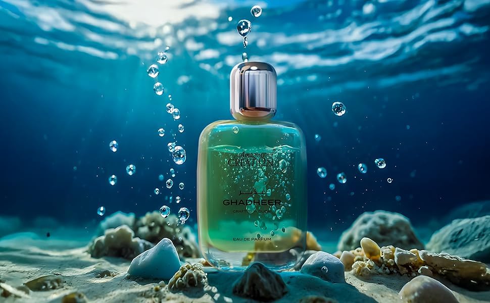 Amazing Creation Ghadheer Eau De Parfum, Citrus Aquatic Fragrance, Unisex, 3.4 FL OZ/100ml - Image 6