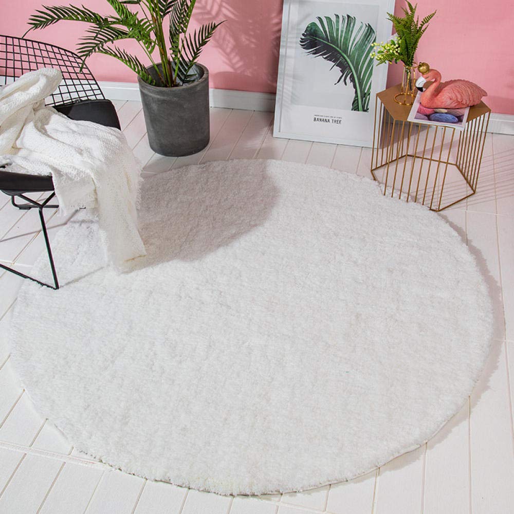 Tapis de salle de bain circulaire pour une chambre cocooning
