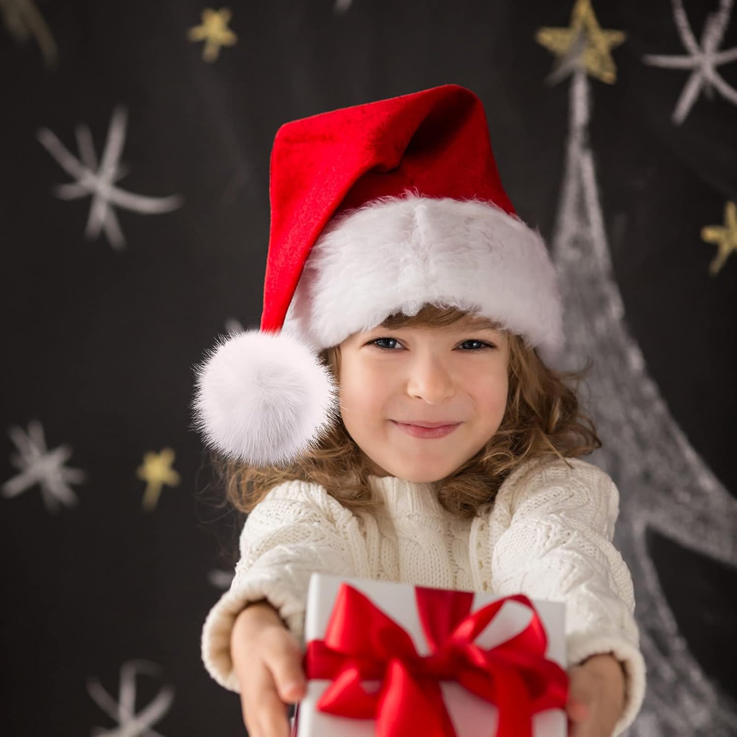 Tatuo 16 Pcs Faux Fur Pom Poms for Hat 4 Inches Large Fluffy Pom Balls for Craft Knitting Beanie Shoe Scarf Bag Pompom Valentine Keychain Charm Winter DIY Accessory (Black,White,Natural,Coffee) - Image 3