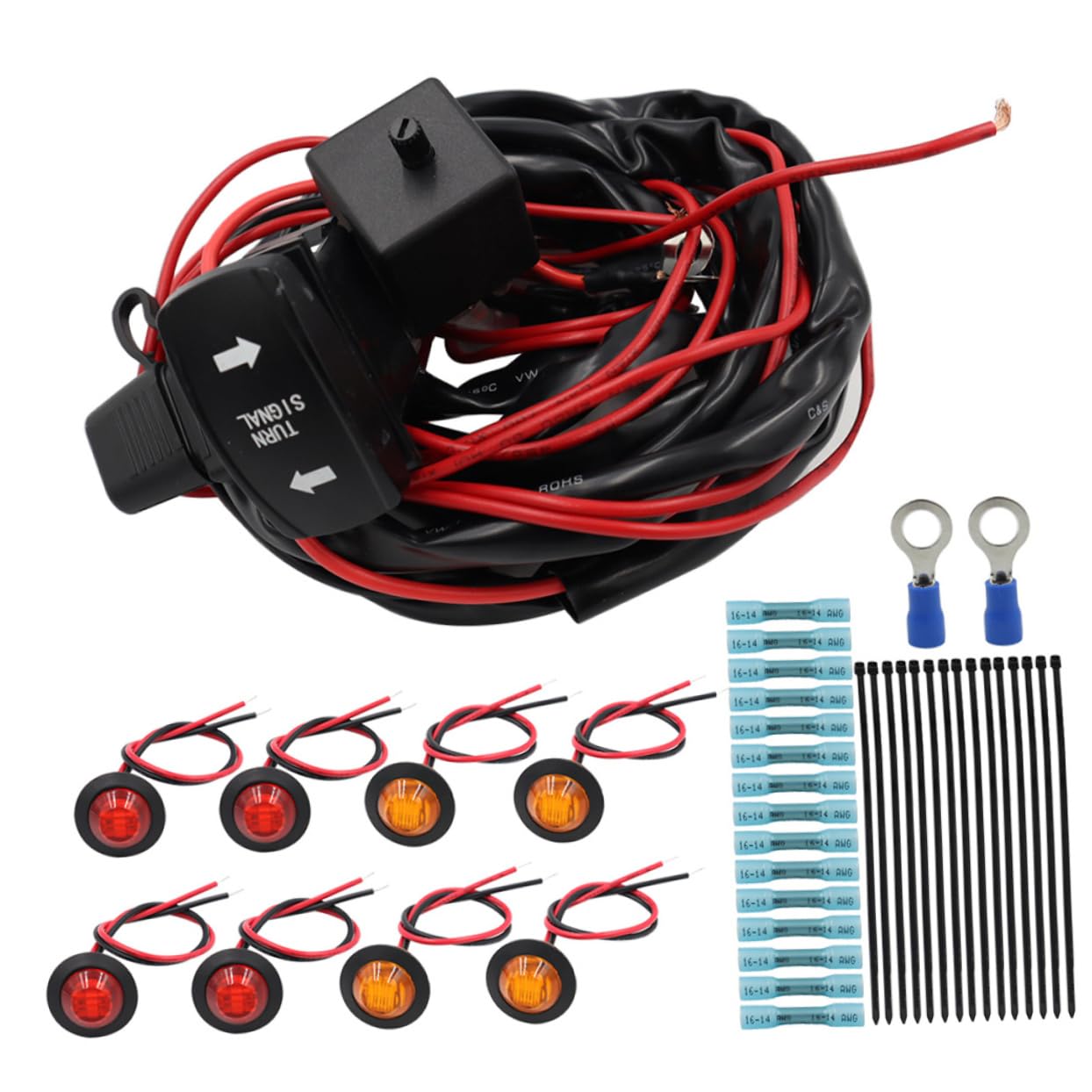 Arnés de Cableado de Señalización 12v para Utv y Atv, 1 Juego