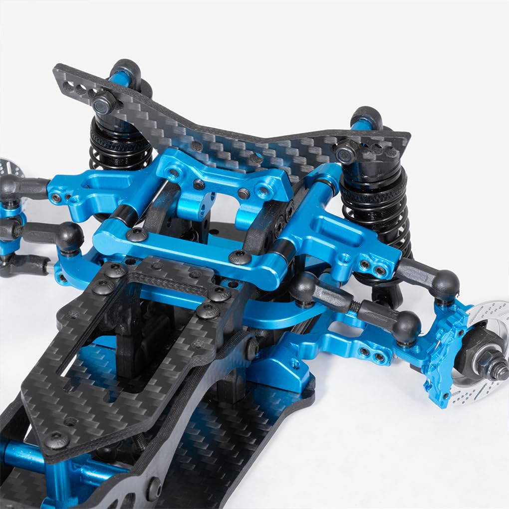 1 pz Forte Telaio Auto In Fibra di Carbonio Per D5 1/10 Veicoli On-Road Blu RC Accessori Auto Parti di Ricambio RC Aggiornamento parte