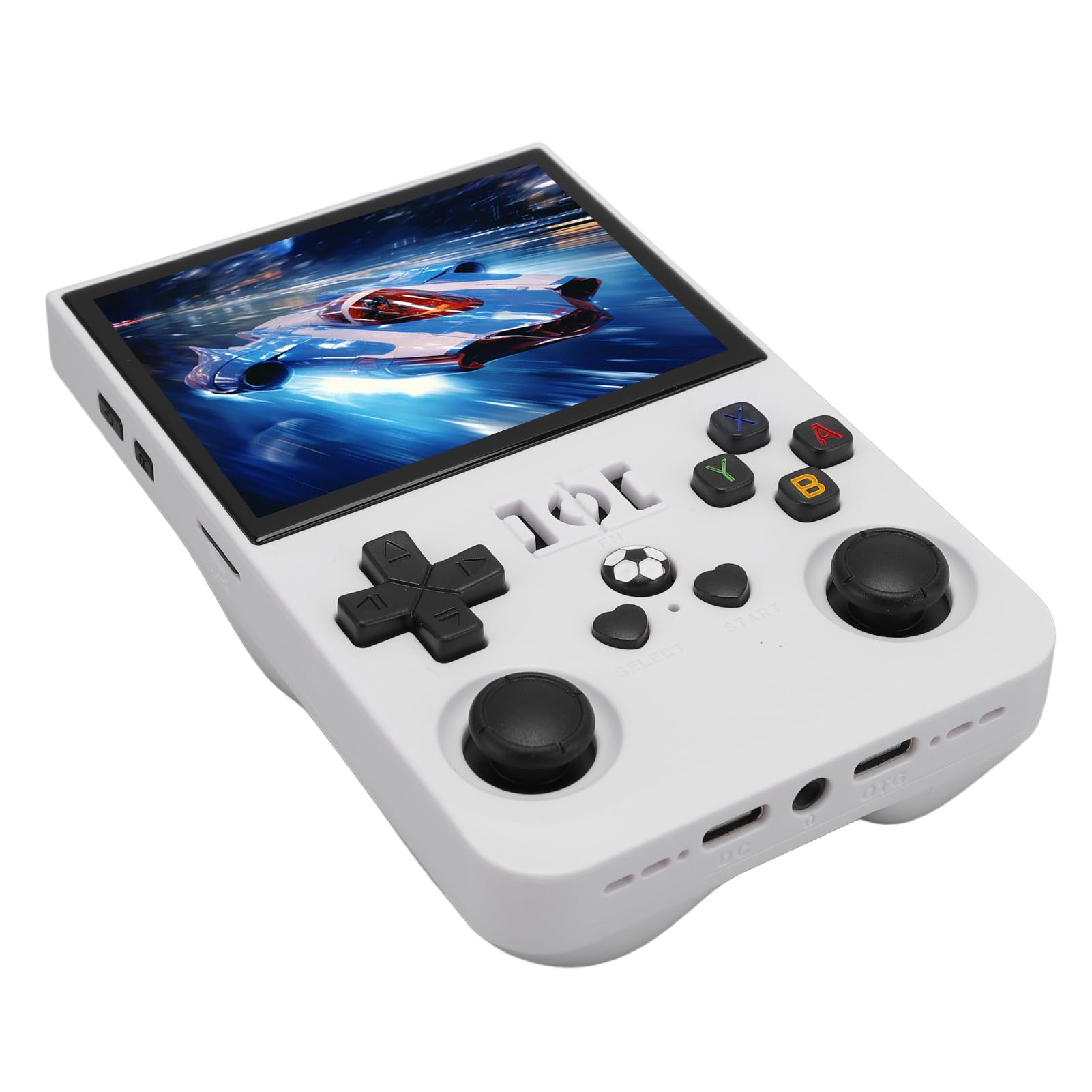 Retro Konsola do Gier z Dwoma Joystickami 3,5 Cala, Bateria 4000 MAh, Gniazdo Karty Pamięci, Wyświetlacz IPS, Układ RK3326, ponad 18000 Gier (128GB)