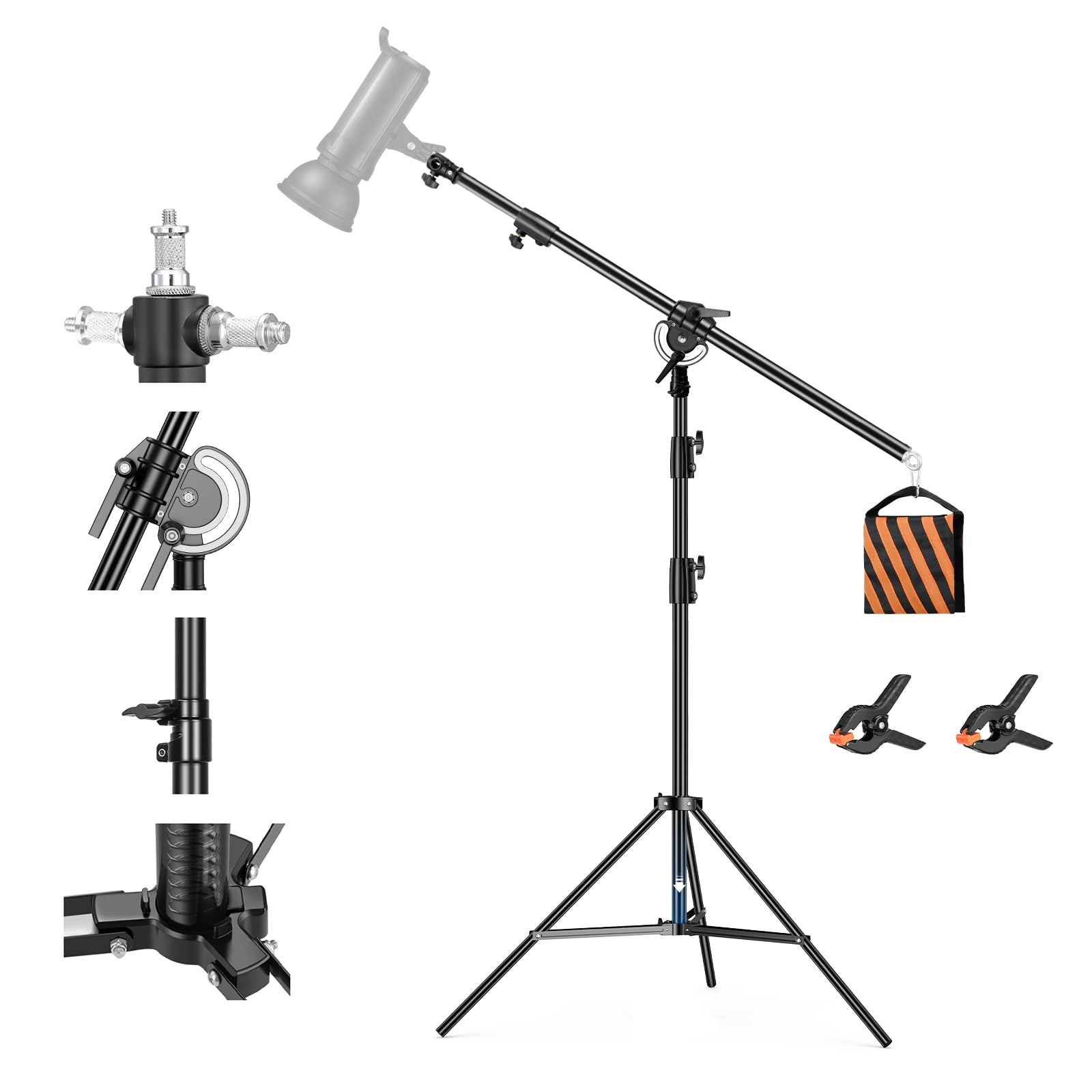 Arugo　ライトブーム Amazon | SOONPHO 128-235cm ブームアーム 撮影 スタンドブーム