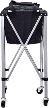 Amazon.co.jp: テニス馬鹿 キャスター付きボールバスケット 努力は