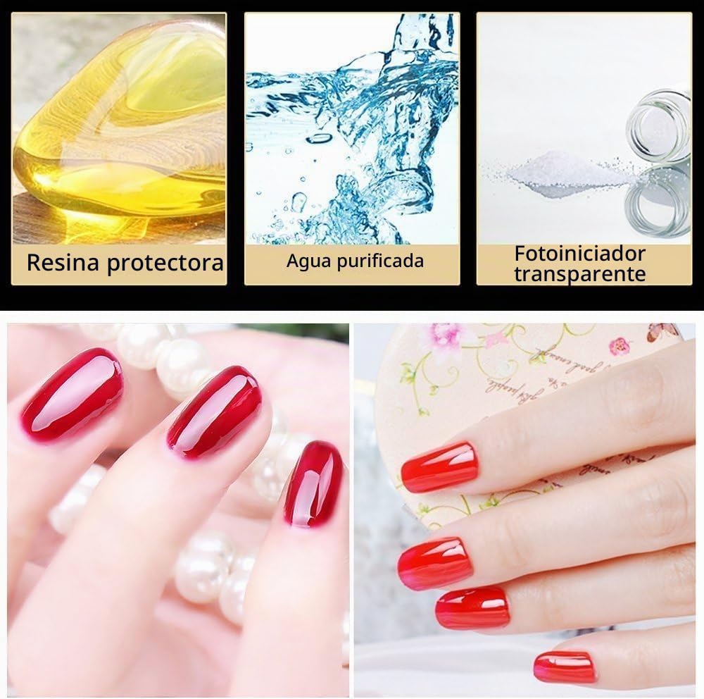 Vishine 15 ml Base Coat & Top Coat – Lote de esmaltes de base y acabado – Gel semipermanente – Kit de manicura – 2 piezas