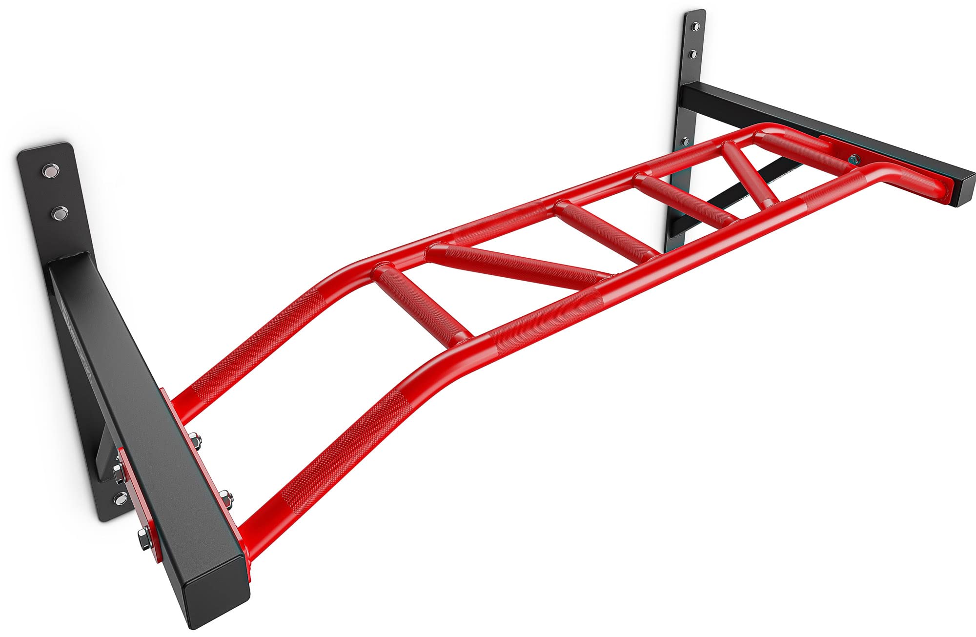 Hop-Sport Multigriff Klimmzugstange für Wand HS-2002K - Profi Fitness Pull Up Bar für zuhause mit vielen Griffvariationen