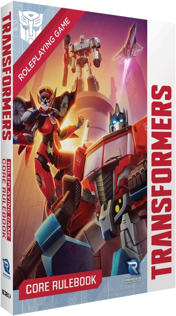 Renegade Game Studios Transformers RPG Core Rulebook - Juego de mesa | Sistema de tapa dura para campañas de Autobot y Decepticon con creación de personajes, reglas de combate y aventura introductoria