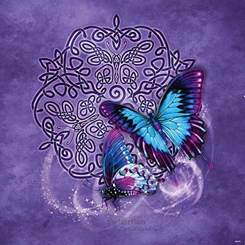 Skinit Decal Gaming Skin Compatible with PS4 Slim Bundle - Officially Licensed Tate and Co. Butterfly Celtic Knot Design