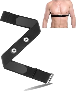 Adjustable Heart Rate Monitor Chest Strap Replacement Compatible with Polar H10 H9 H7 / COOSPO H808S H6 H9Z / Garmin HRM-Dual/Powr Labs/Wahoo TRACKR/iGPSPORT HR40 Heart Rate Monitor