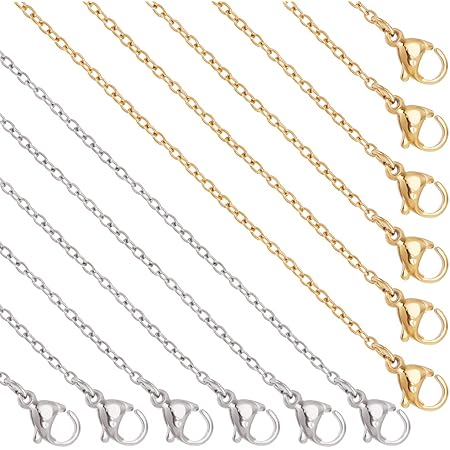 Fermoirs Rabattables Ovales Acier Inoxydable 28 Mm – Lot De 8, Pour Bijoux
