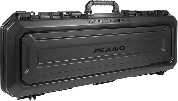 Plano All Weather 42 Tactical Gun Case with Wheels, Black with Pluck-to-Fit Foam, Watertight & Dust-Proof Shield Protection, TSA Airline Approved for Travel