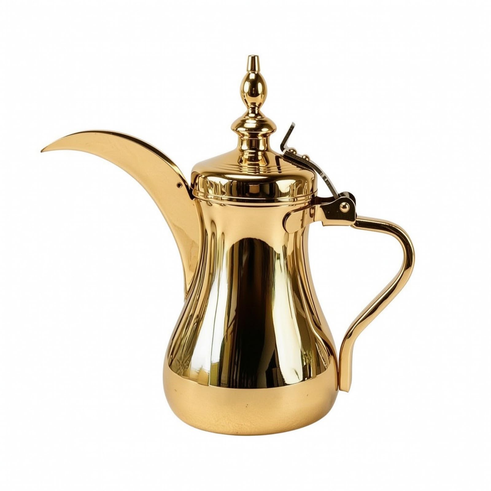 predolo Caffettiera per Caffè Arabo Facile Da, 1100 Ml, Dorato