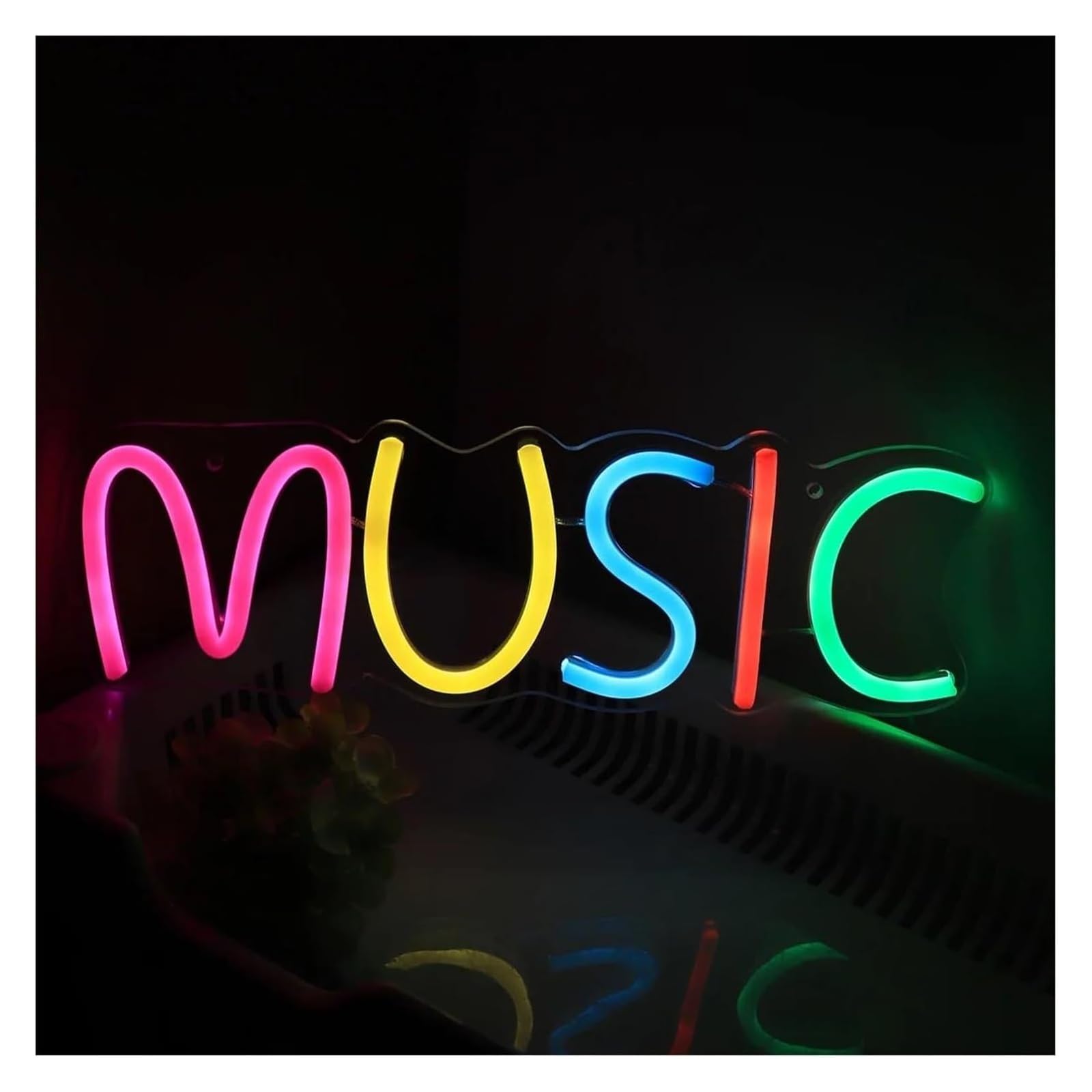 insegna Luminosa al Neon Insegna al Neon Musica Colorata, per Feste, Pub, Club, Negozi, Decorazioni per Compleanni