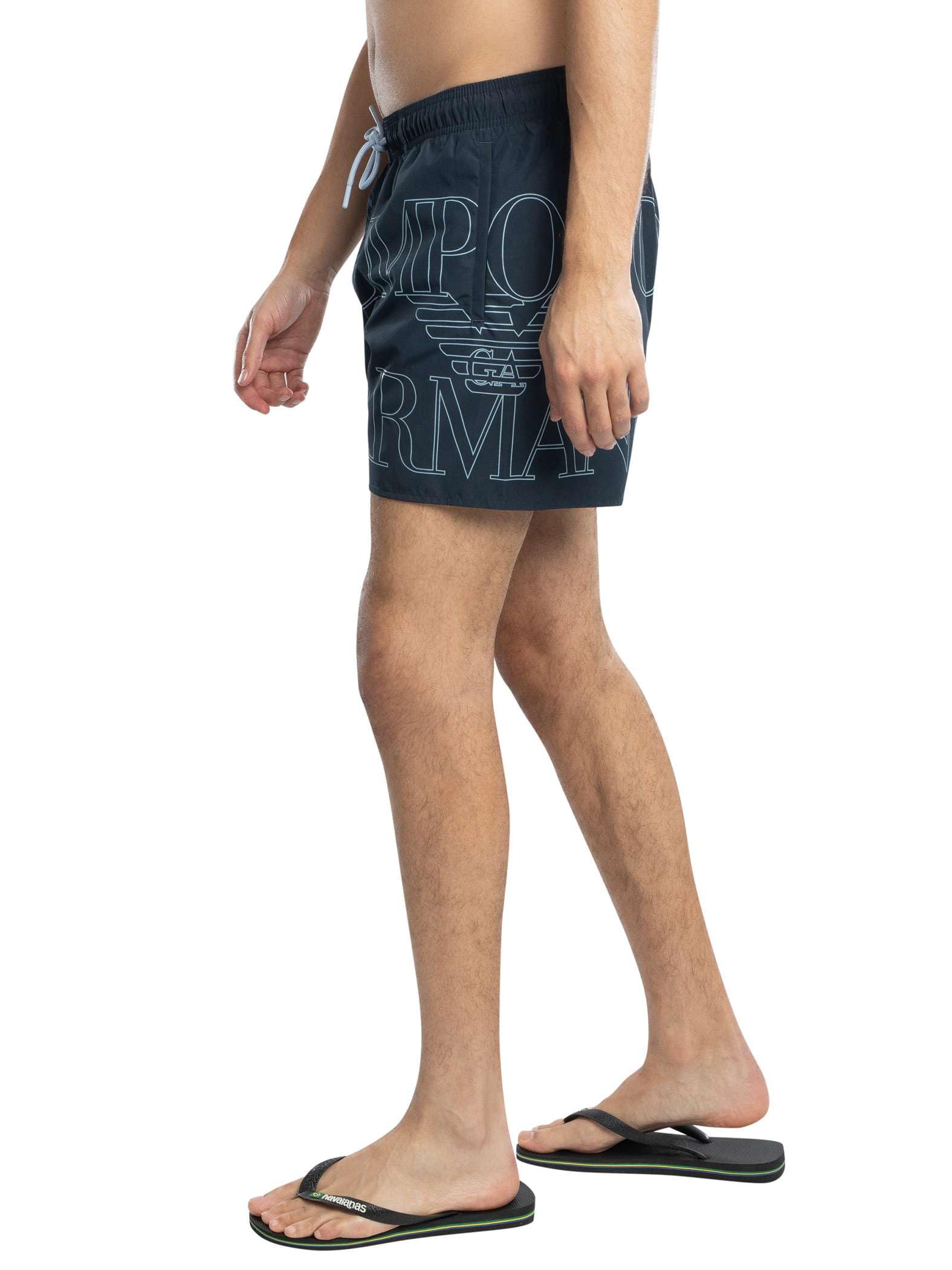 EMPORIO ARMANI Mid Boxer, Bañador para Hombre Hombre, Armani BLU,