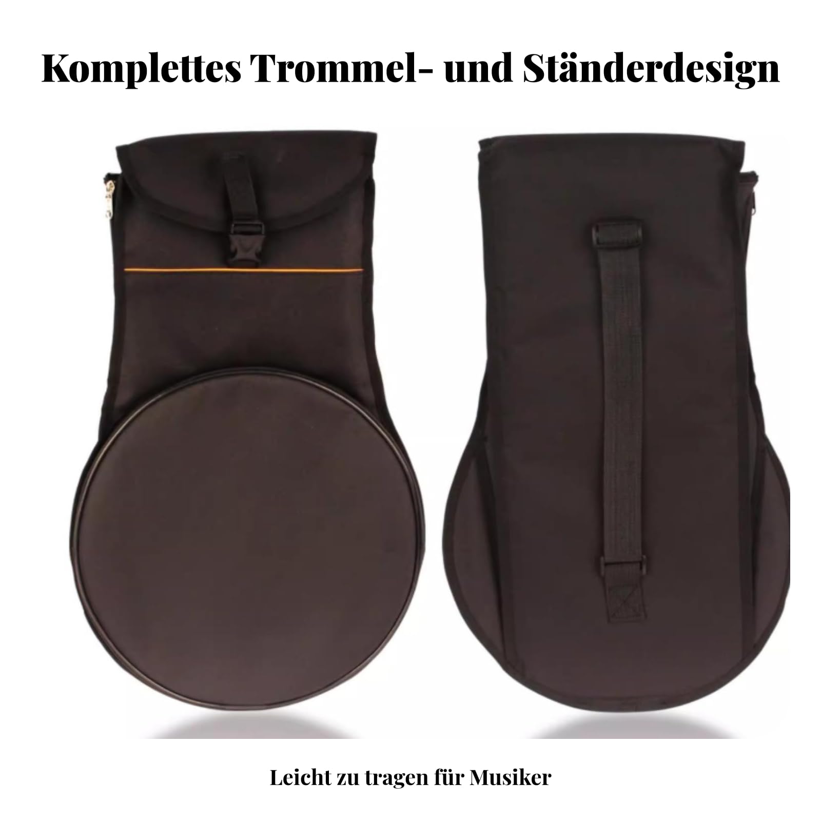 Schlagzeugrucksack verstellbare Schultergurte Trommelrucksack strukturiert Instrumententasche