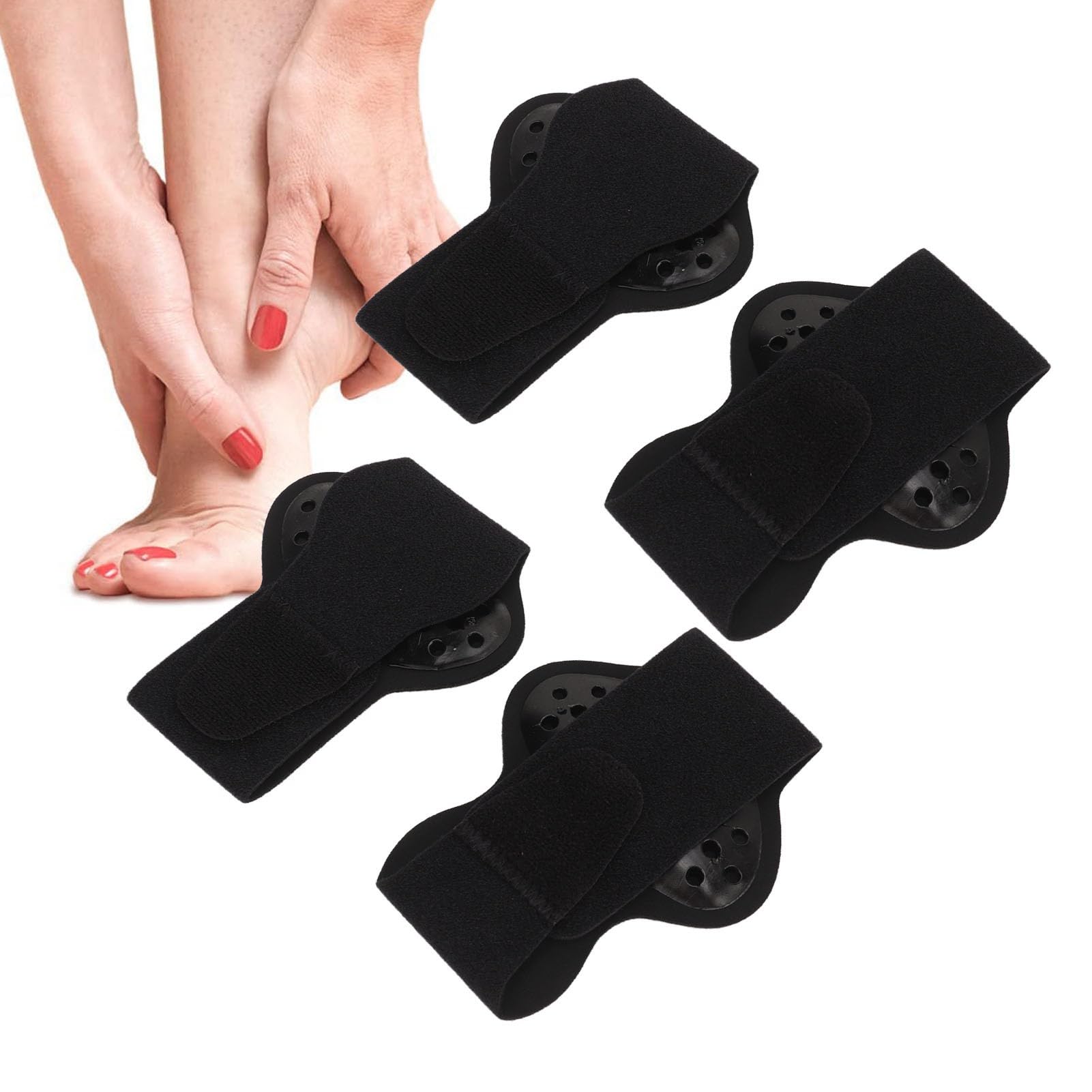 2 Pairs Arch Support Braces, Foot Arch Support Bands, Foot Arch Support Sleeves, Breathable Compression Arch Support for Improving Foot Arch Comfort and Suppor, Soft