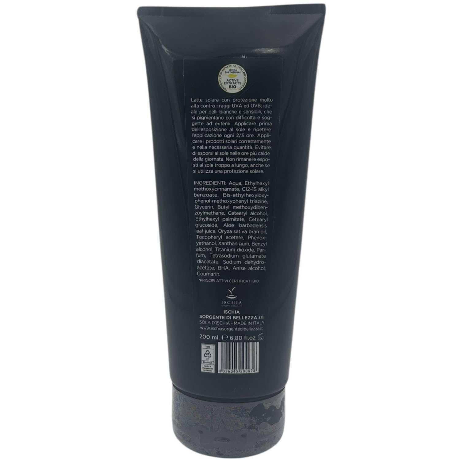 Ischia Sorgente di Bellezza After sun, feuchtigkeitsspendend und beruhigend für Körper und Gesicht, Thermal-Sun, mit Thermalwasser und Aloe Bio-Gel, 200 ml (Aftersun + Sonnenmilch LSF 50)