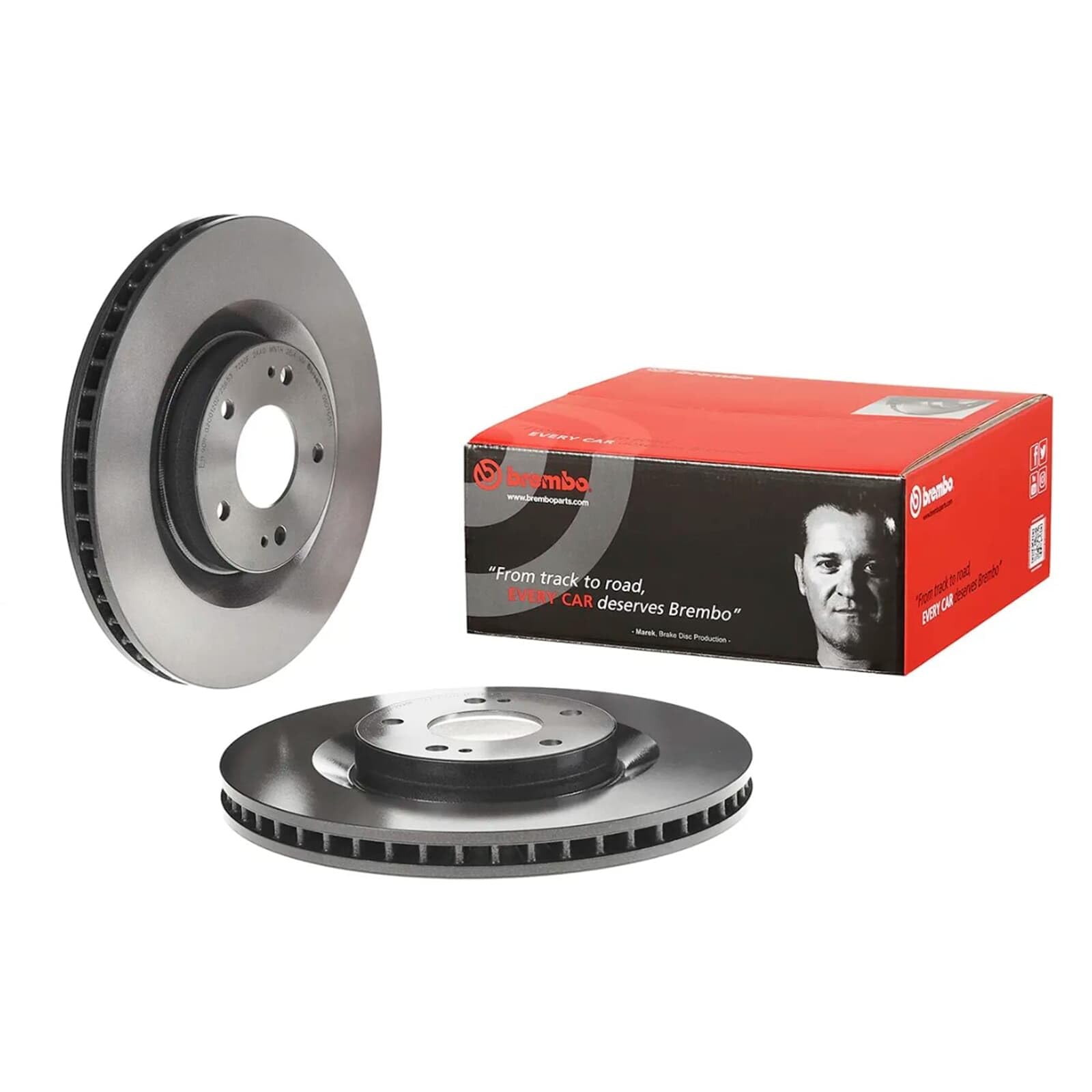 brembo Bremsscheiben + Beläge vorne | 09.D765.11 + P54060 Kompatibel mit Eclipse Cross (gk_, Gl_),outlander III (gg_w, Gf_w, Zj, Zl, Zk)
