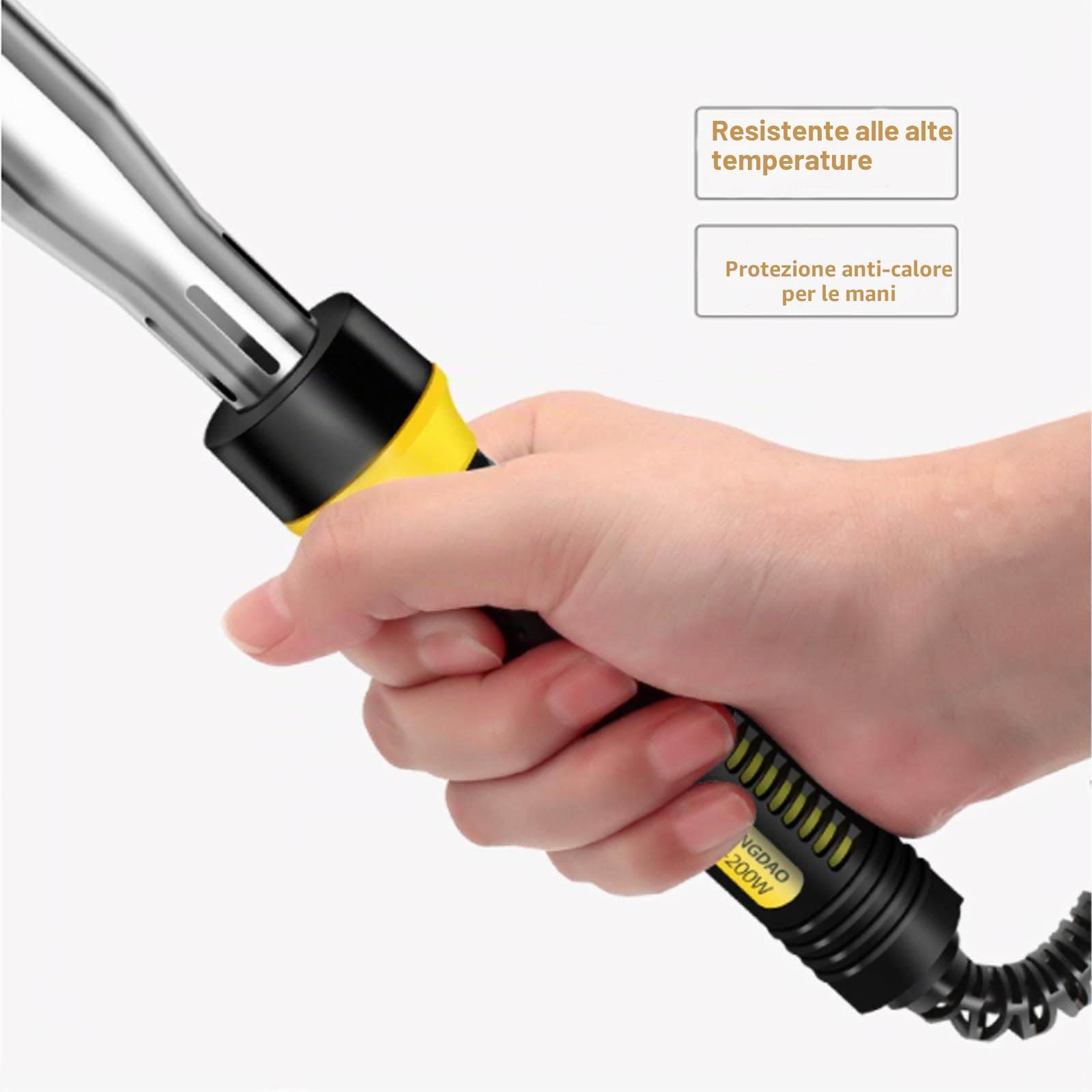 Saldatore elettrico, 220V 150W Strumento per saldatura a pistola ad alta potenza per ferro stiro elettrico ad alta potenza (spina europea)