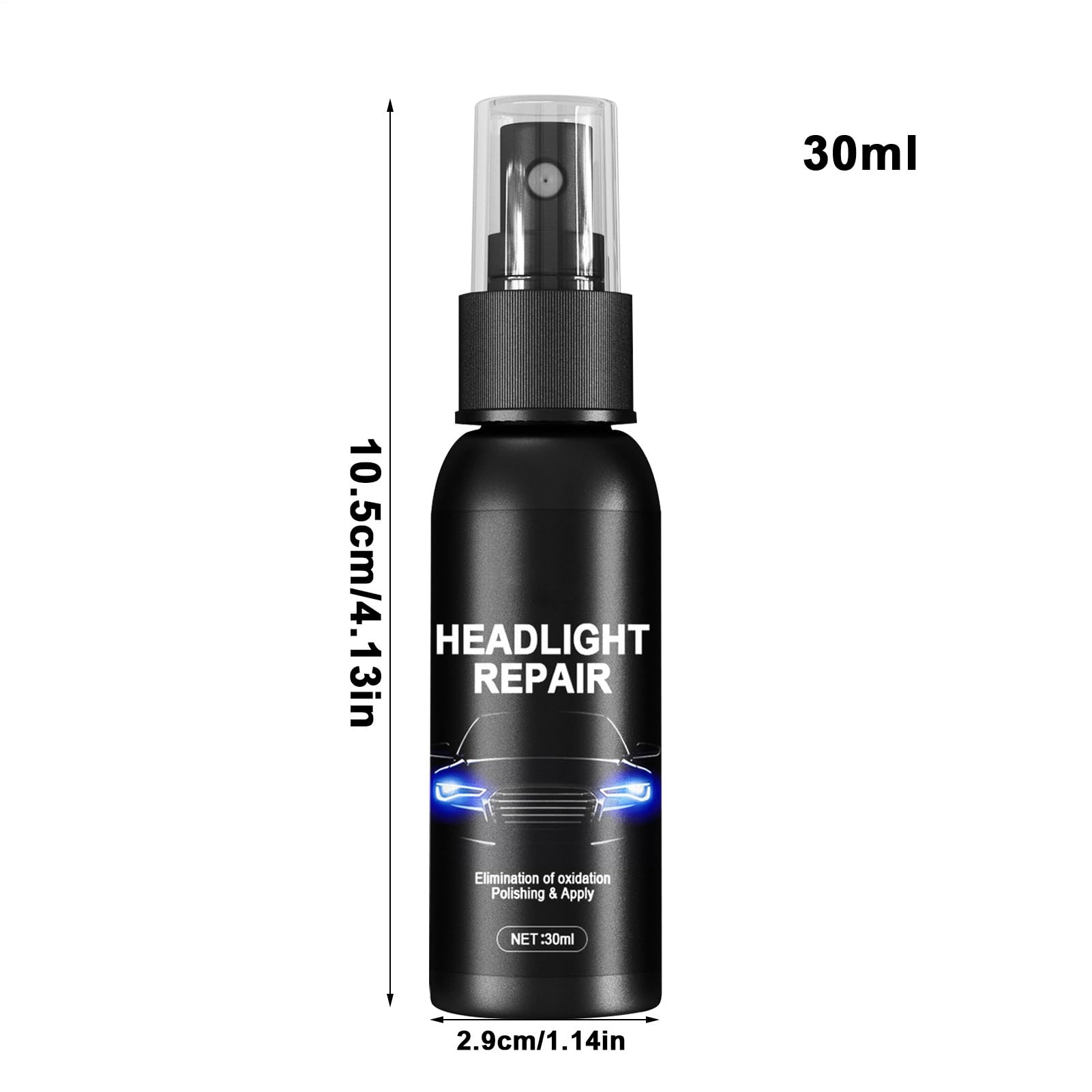 Líquido De Reparación De Faros De Coche - Agente De Restauración De Faros | Solución De Reparación Antiadherente Transparente | Gel De Restauración De Proyector Automotriz De 30 Ml | Fuerte Fluido