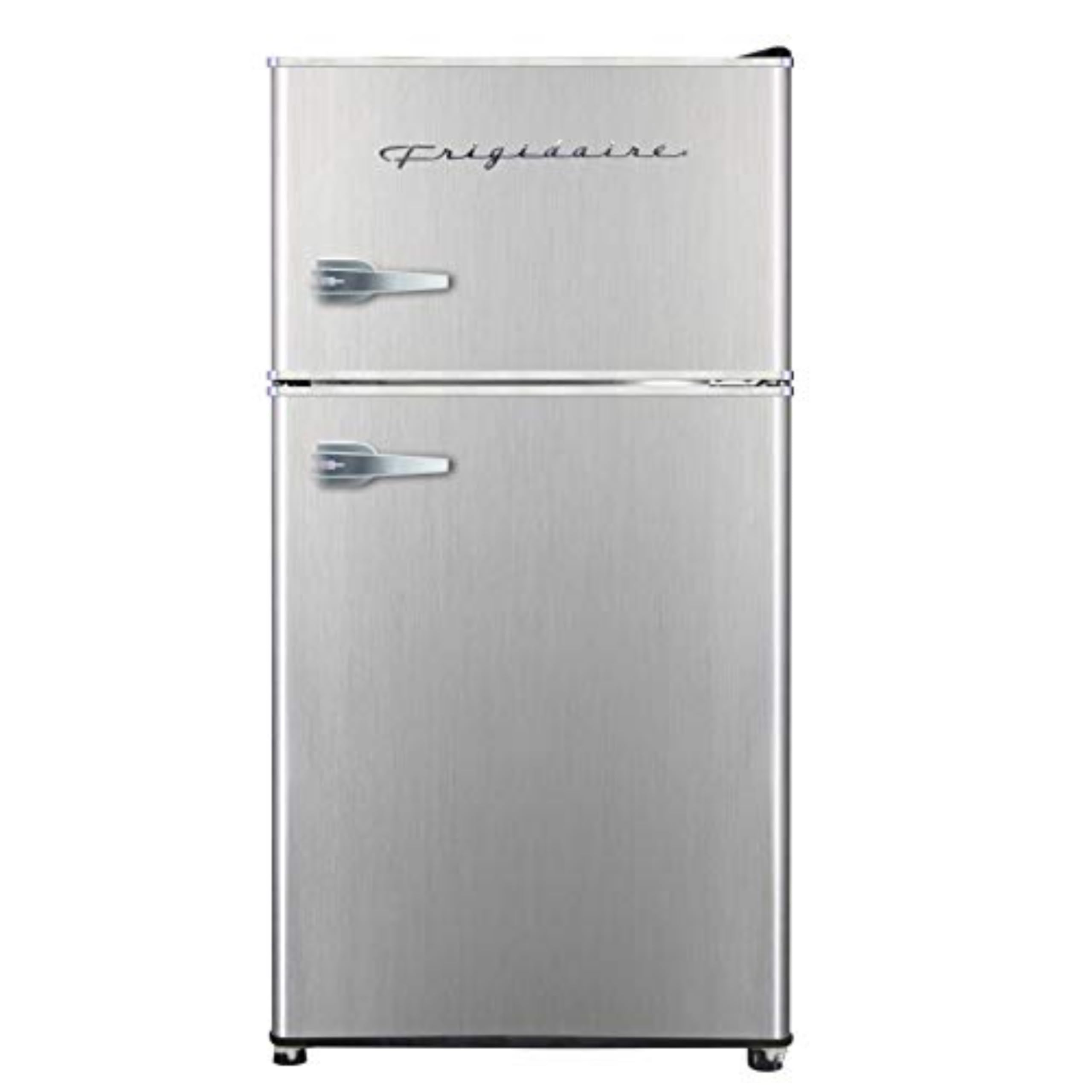 Frigidaire EFR341, 3.2 cu ft 2 Door Fridge and Freezer, Platinum Series, Stainless Steel, Double