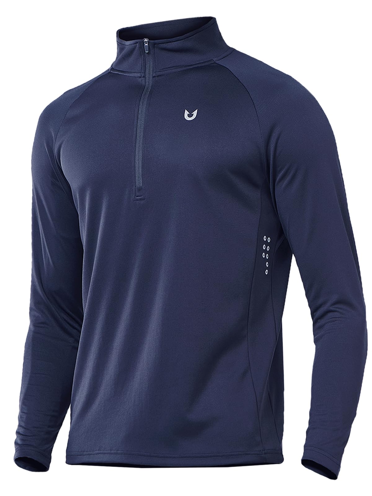 NORTHYARD Men's Running Shirt Long Sleeve Quarter Zip Pullover Moisture Wicking Quick Dry Athletic Workout Shirts