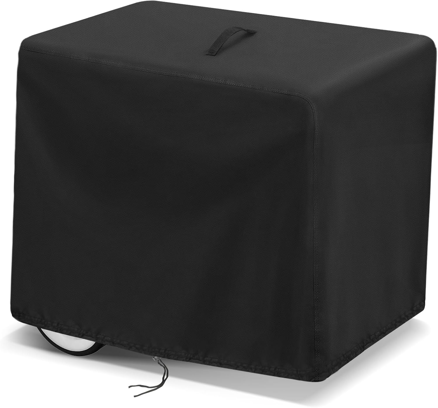 Kingling Air Compressor Cover, Dustproof Waterproof Covers Fit 8 Gallon Portable Pancake Air Compressor, Heavy Duty Protective Cover for Outdoor Indoor Use, Black