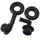 DEVMO 53013360AA PCV CCV VENT VALVE ELBOW & GROMMET SET PCV CCV 2x Vent Valve Elbows and 2x Grommets Compatible with Grand Cherokee TJ Wrangler