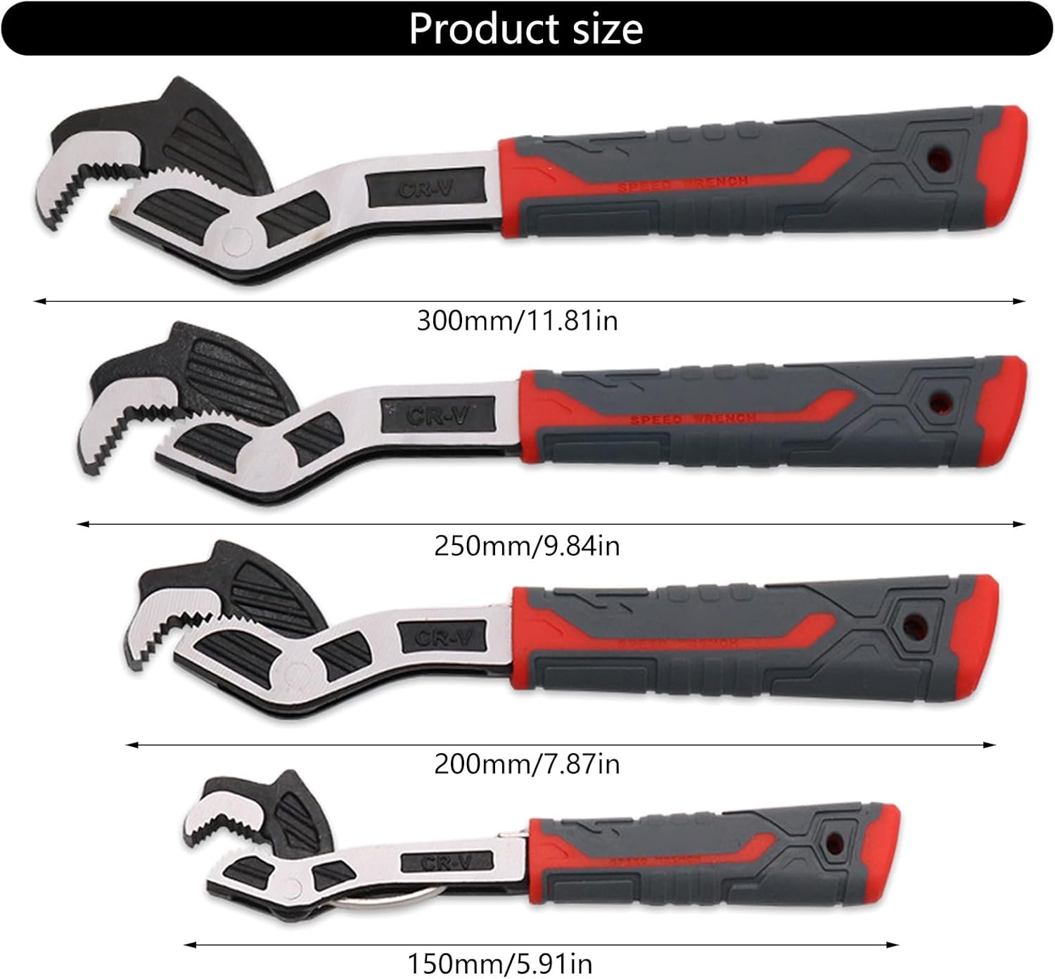 Industrial Auto Locking Adjustable Wrench with Quick Releases for Professional Mechanics and Practical Applications Quick Locking Multifunctional Wrench