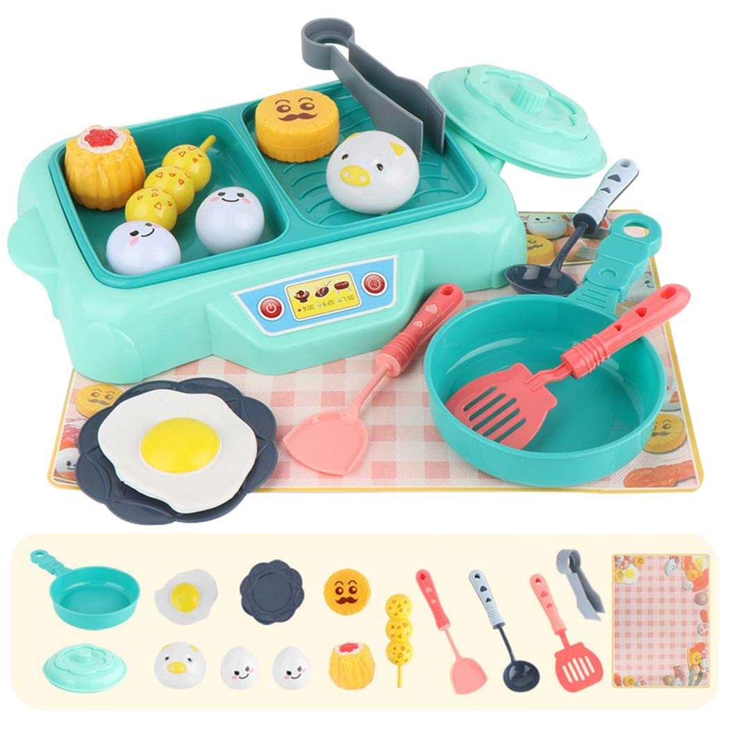 Anjetan 16PCS Kids Hot Pot Toy Set Educational Cooking Toy Set Play