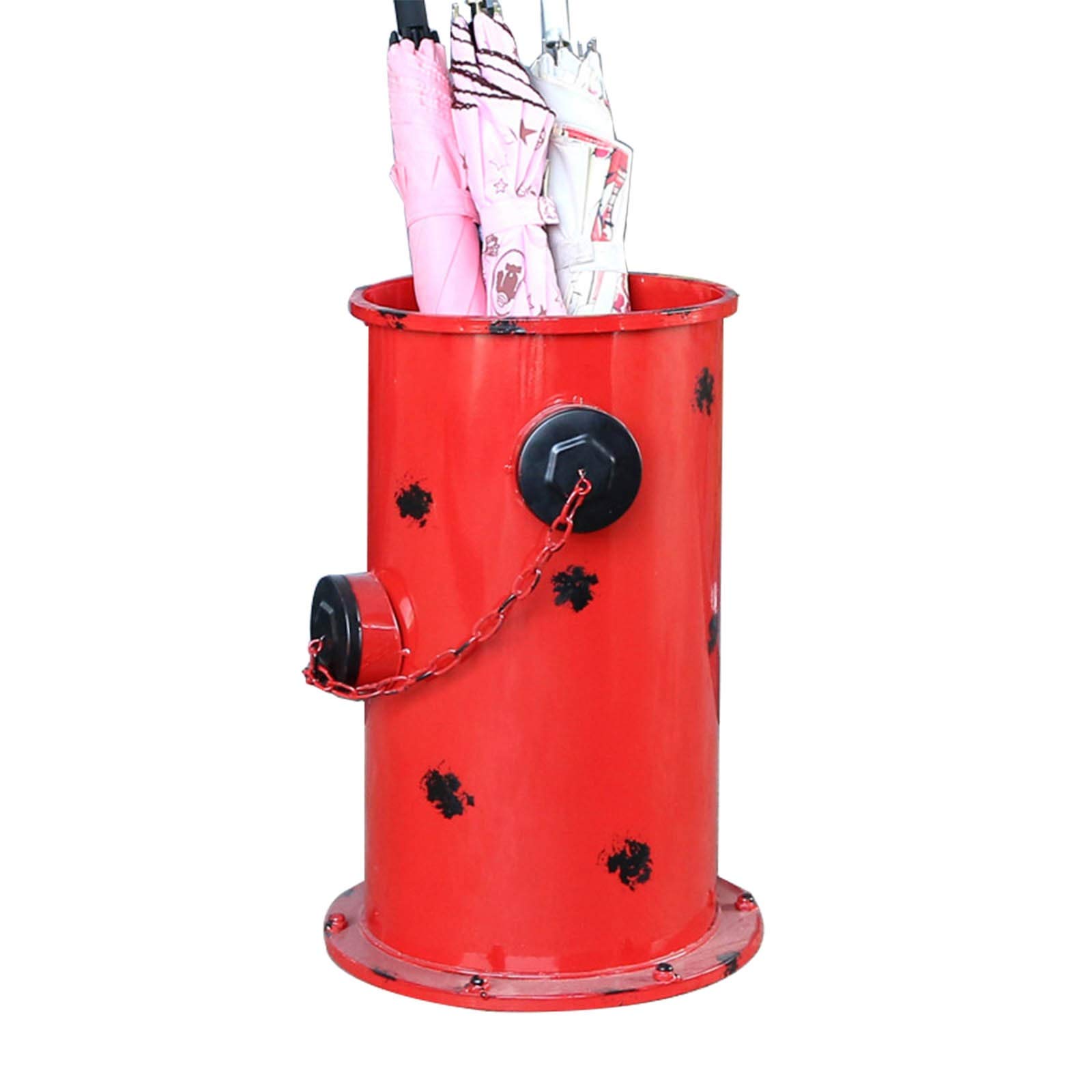Support d'organisation pour entrée design rétro en forme de bouche d'incendie robuste