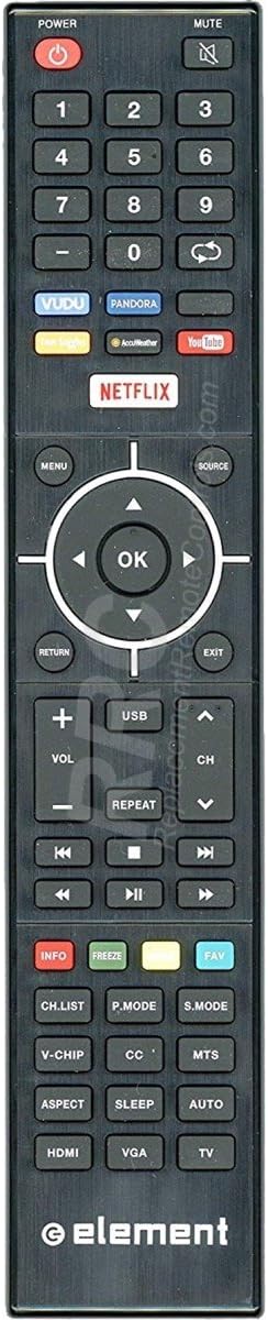 Original Element 845-058-03B03 TV Remote Control for ELSJ4016, ELST5016S, ELEFJ322S, ELST4316S, ELST3216H, E4SFC551, E4SFC421, E4SFC651, E4SJ5516H, E4ST4316H