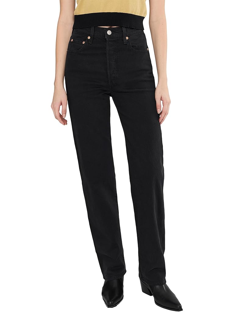 Black Levi's&#174; Ribcage Full Length Jeans