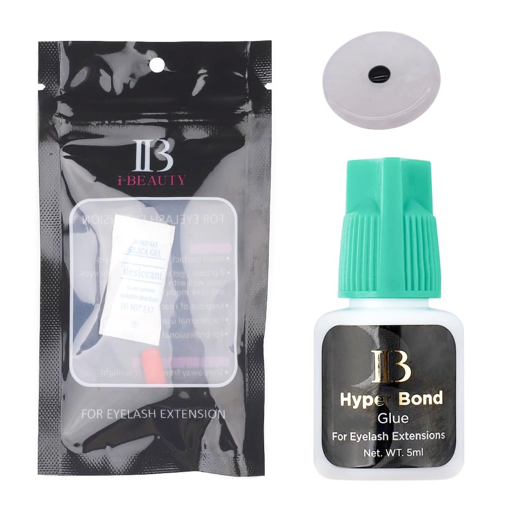 Eyelash Extensions Glue IB Beauty Hyper Bond for Eyelash Extension 5-6 Weeks Black 0.5-1s Quick Drying Time 5ml for Professional Salon Use Korea Original