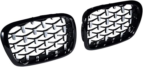 Miniatura 1 de AstraDepot - Rejilla delantera izquierda para riñón compatible con BMW E39 5-Series 520 523 525 528 530 535 540 M5 de 1997 a 2003, color negro