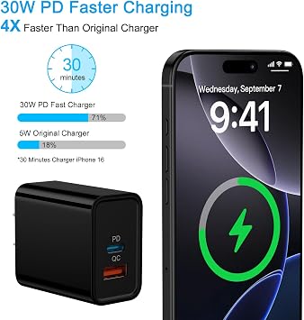 USB C Fast Charger Block 30W for Moto G 2025 2026/G Stylus 5G 2025/G86/Edge