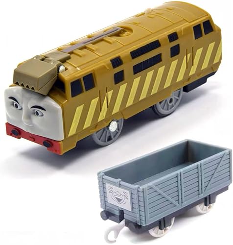 Miniatura 3 de Th-omas y Amigos Juego de Tren de Juguete de Plástico Eléctrico Maestro Alimentado por Batería para Niños y Niñas (Bill Tren) Bill Train,Juego