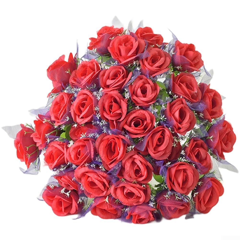 Fleurs artificielles en soie et roses pour décoration mariage de charme