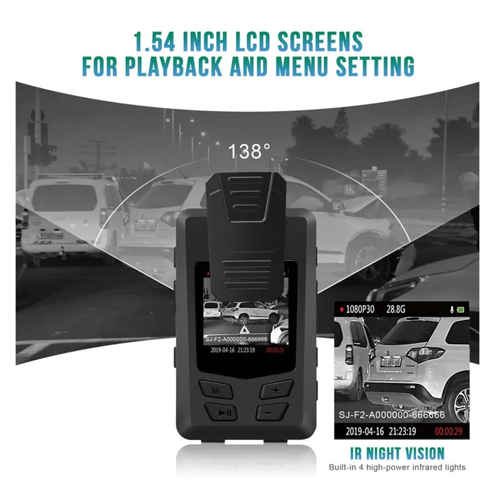A23 Mini fotocamera digitale 1080P DVR Video Cam Sport Visione notturna IR Indossabili Piccole videocamere Dispositivo di registrazione 14 ore