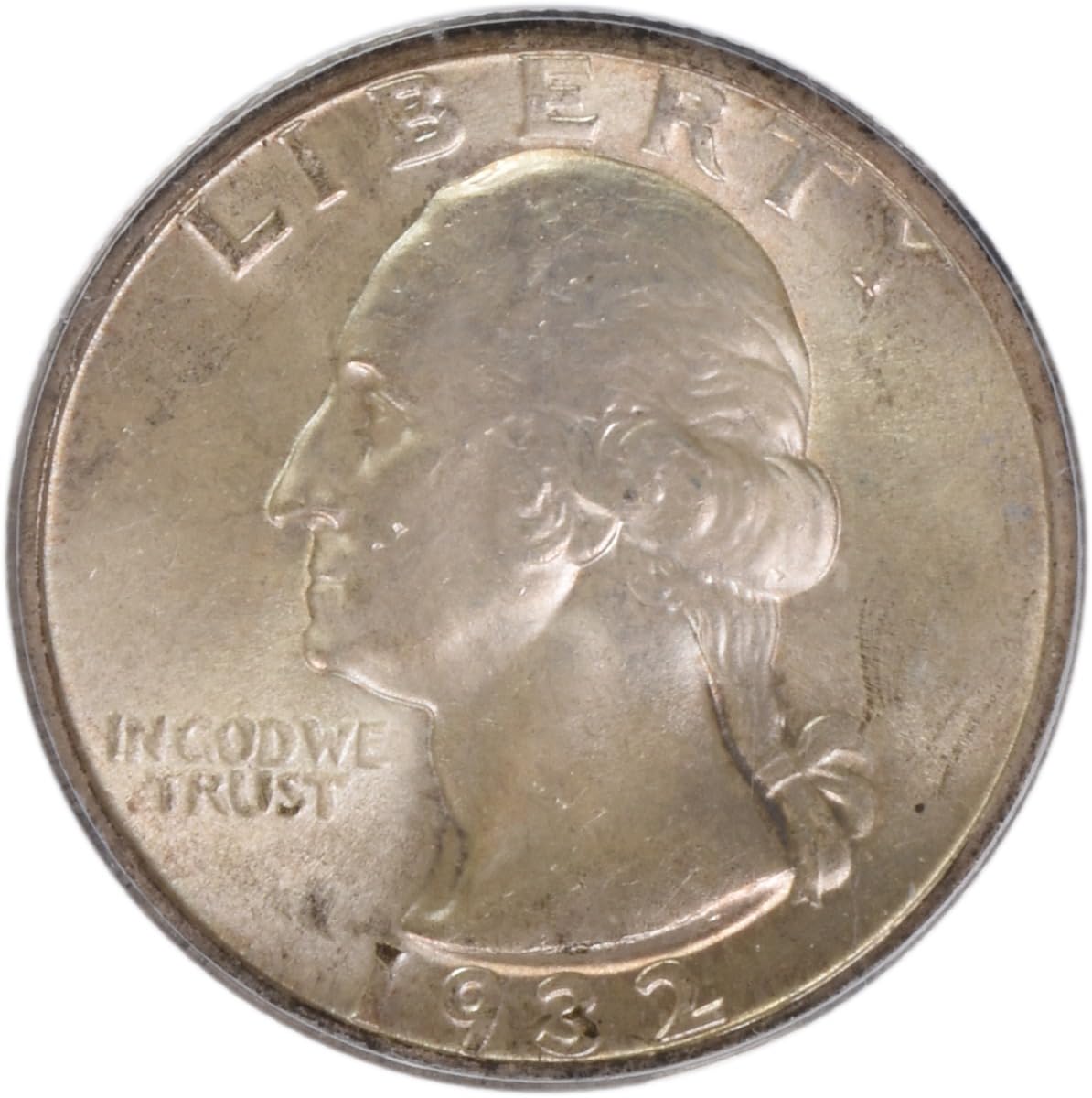 1932 D Washington Quarter, CAC Verified PCGS MS64