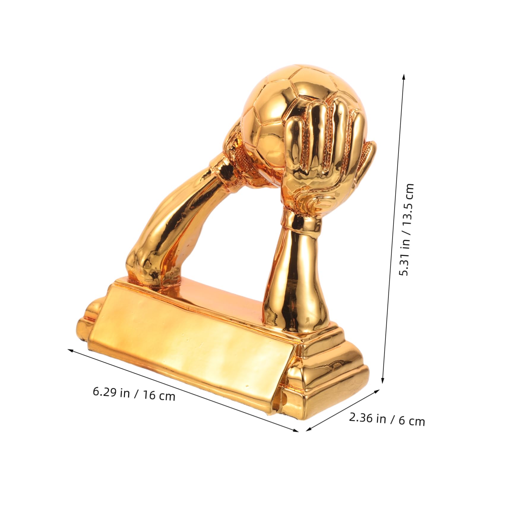 Fußball Trophäe Torwart Auszeichnung Resin Pokal Robuster Detailreicher Torhüterpreis für Fußballfans und Ehrung für Sportbegeisterte