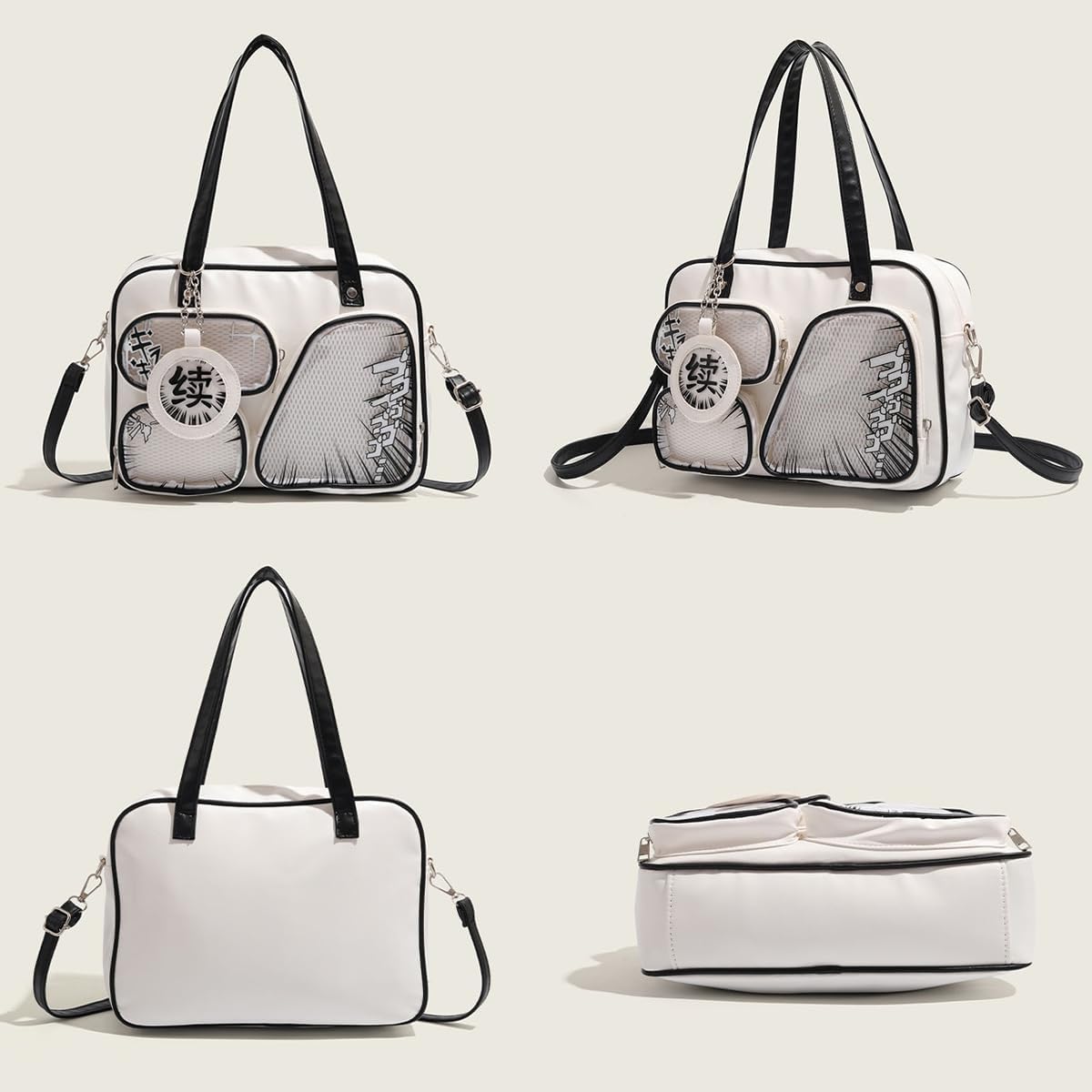 Ita Bag Pin Display Shoulder Bag for Women Japanese Crossbody y2k Handbag with Pendant