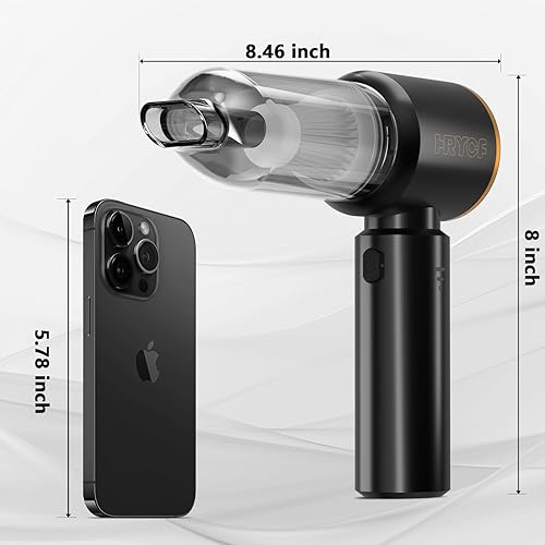 Miniatura 7 de Aspiradora de mano, aspiradora de automóvil, 4 en 1, 20000 PA, aspiradora portátil recargable con motor sin escobillas, aspiradora de mano pequeña,